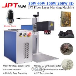 100W 200W 300W JPT MOPA M7 3D Fiber Laser Engraver Laser Marking Machine EZCAD3