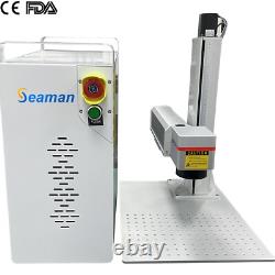 100W 3D JPT M7 Mopa Fiber Laser Metal 3D Mark Cut Machine Color Engraver Ezcad 3