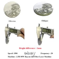 100W 3D JPT MOPA M7 Fiber Laser Marking Machine Curved Surface Relife Engraving