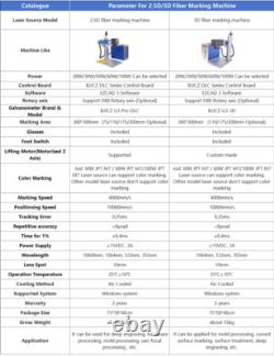100W 3D JPT MOPA M7 Fiber Laser Marking Machine Curved Surface Relife Engraving