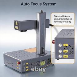 100W Auto Focus JPT M7 Mopa 110110mm Fiber Laser Marking Machine Metal Engraver