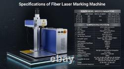 100W Auto Focus JPT M7 Mopa Fiber Laser Marking Machine + Rotary Axis Ezcad2