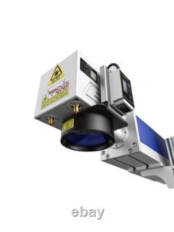 100W Auto Focus JPT M7 Mopa Fiber Laser Marking Machine + Rotary Axis Ezcad2