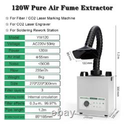 100W Auto Focus JPT Mopa Fiber Laser Marking Engraver Machine With Air Purifier 100W Auto Focus JPT Mopa Fiber Laser Marking Engraver Machine With Air Purifier