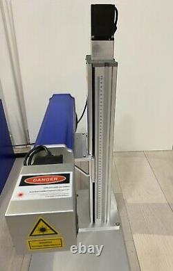 100W Fiber Laser Marking Engraving Machine, MOPA JPT M7, Rotary # 125, ZBTK Galvo