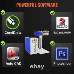 100W Fiber Laser Marking Machine Laser Engraver 150X150mm Metal Engraving