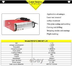 100W JPT Auto Focus Mopa Fiber Laser Marking Machine Engraver Marker Rotary Axis