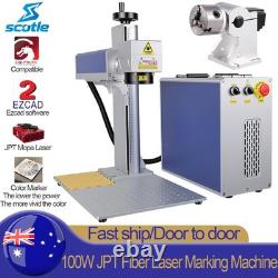 100W JPT M7 Fiber Laser Marking Machine Metal Steel Aluminum Engraving Marker AU