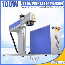 100W JPT M7 Mopa 200200mm Fiber Laser Marking Machine Color Marking Lightburn