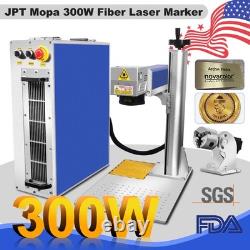 100W JPT M7 Mopa 300300mm Fiber Laser Marking Cutting Machine Quartz Lens US