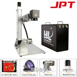 100W JPT M7 Mopa Fiber Laser Marking Machine For Lightburn Red Light Previewer