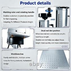 100W JPT M7 Mopa Fiber Laser Marking Machine Metal Steel Engraving Color Marker