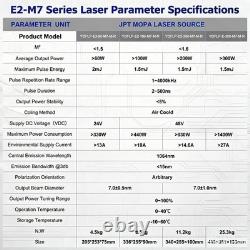 100W JPT M7 Mopa Fiber Laser Marking Machine Metal Steel Engraving Color Marker