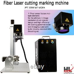 100W JPT MOPA M7 Fiber Laser Engraver Laser Marking Machine With 175175mm Lens
