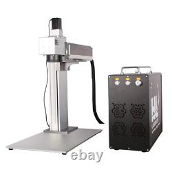 100W JPT MOPA M7 Fiber Laser Marking Machine Rotary Metal Steel Color Marking