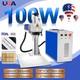 100w Jpt Mopa Fiber Laser Marking Machine Rotary Metal Steel Printing Rotary Us