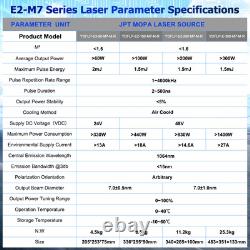 100W JPT Mopa Fiber Laser Marking Machine Rotary Metal Steel Printing Rotary US