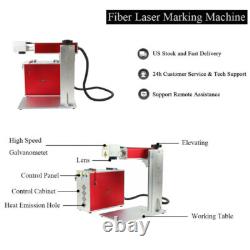 100W JPT Mopa Laser Fiber Laser Marking Machine Engraver Marker 300mm&300mm Lens
