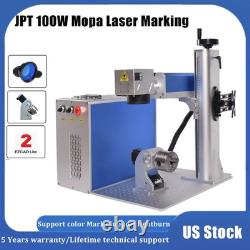 100W JPT Mopa M7 Fiber Laser Marking Machine Metal Engraving Support lightburn