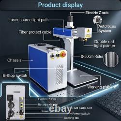 100With200With300W JPT M7 Mopa Fiber Laser Marking Machine Autofocus &Rotary Axis US