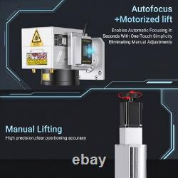 100With200With300W JPT M7 Mopa Fiber Laser Marking Machine Autofocus &Rotary Axis US