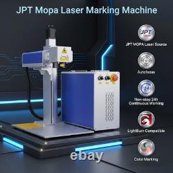 100With200With300W JPT M7 Mopa Fiber Laser Marking Machine Autofocus &Rotary Axis US