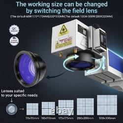 100With200With300W JPT M7 Mopa Fiber Laser Marking Machine Autofocus &Rotary Axis US
