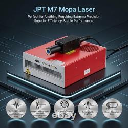 100With200With300W JPT M7 Mopa Fiber Laser Marking Machine Autofocus &Rotary Axis US