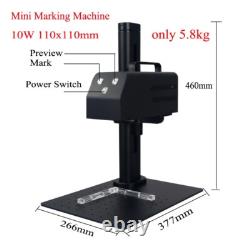 10W Handheld Fiber Laser Marking Engraving Machine Desktop For Metal 110MM