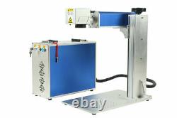 110V Laser Marking Machine 30W Fiber Laser Engraver with Rotary Axis US Stock