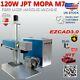 120w Jpt Mopa Fiber Laser Marking Machine Rotary #125 Quartz Lens Motor-z Ezcad3