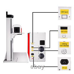 12x12JPT Fiber Laser Marking 100W MOPA Metal Engraving Color Marking+Rotary Axis