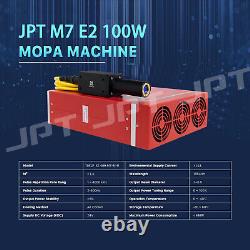 12x12JPT Fiber Laser Marking 100W MOPA Metal Engraving Color Marking+Rotary Axis