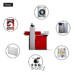 12x12JPT Fiber Laser Marking 100W MOPA Metal Engraving Color Marking+Rotary Axis