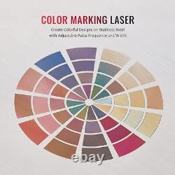 150x150mm JPT MOPA Fiber Laser Engraver 60W Color Marking+Extra 300mm Lens Send