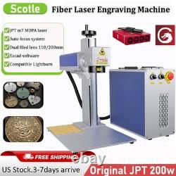 200W JPT Fiber Laser Marking Desktop Laser Engraver Compatible Lightburn US