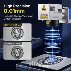 200W JPT Fiber Laser Marking Desktop Laser Engraver Compatible Lightburn US