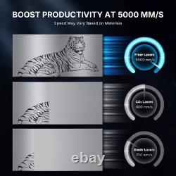 200W JPT Fiber Laser Marking Desktop Laser Engraver Compatible Lightburn US