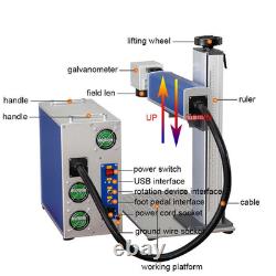 200W JPT M7 Mopa Fiber Laser Marking Machine Color Marking For Metal Steel
