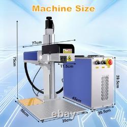 200W JPT MOPA 3D Fiber Laser Marking Machine Curved Relief Deep Engraving Marker