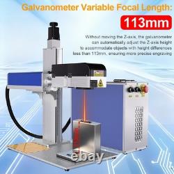 200W JPT MOPA 3D Fiber Laser Marking Machine Curved Relief Deep Engraving Marker