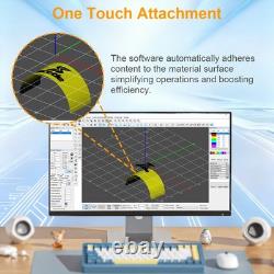 200W JPT MOPA 3D Fiber Laser Marking Machine Curved Relief Deep Engraving Marker