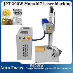 200W JPT Mopa M7 Fiber Laser Marking Machine Laser Engraver Autofocus 200200mm