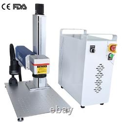 200W JPT Mopa M7 Fiber Laser Steel Color Engraver Mark Cut Machine Motor Lift US