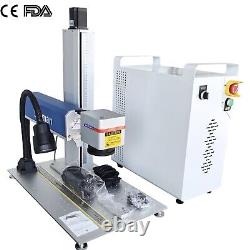 200W JPT Mopa M7 Fiber Laser Steel Color Engraver Mark Cut Machine Motor Lift US