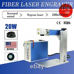 20W 200X200MM Fiber Laser Marking Machine Metal Steel Marker Engraver Ezcad2