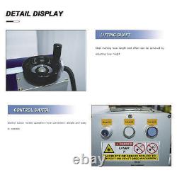 20W 7.9X7.9 Mini Portable Desktop Fiber Laser Marking Machine For Metal Brass