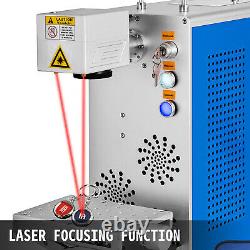 20W Fiber Laser Marking Machine 110X110mm Double Red Light Laser Focus Engraver