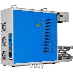 20W Fiber Laser Marking Machine 110X110mm Double Red Light Laser Focus Engraver