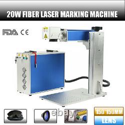 20W Fiber Laser Marking Machine 5.9×5.9 for Metal Steel Gold Silver RAYCUS